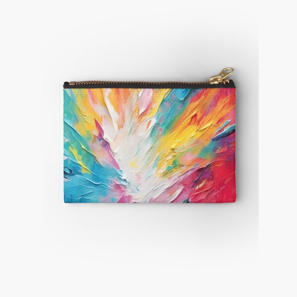 Item preview, Rainbow colors cheerful tones artistic sense texture impasto brush strokes abstract decorative painting 07 designed and sold by UnaWu533.