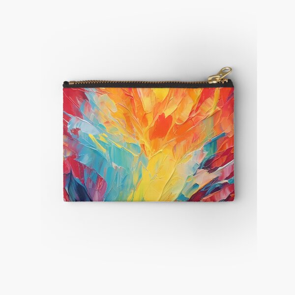 Item preview, Rainbow colors cheerful tones artistic sense texture impasto brush strokes abstract decorative painting 08 designed and sold by UnaWu533.