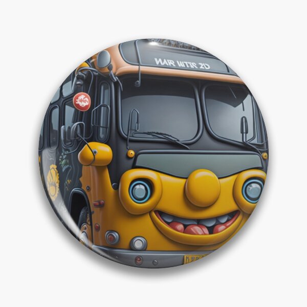 Item preview, Cute and Adorable Charming Smiling School Bus designed and sold by PC-artist.