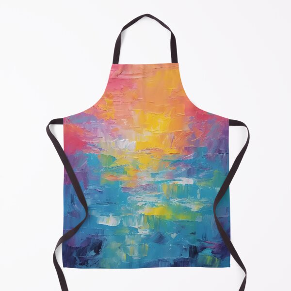 Item preview, Rainbow colors cheerful tones artistic sense texture impasto brush strokes abstract decorative painting 11 designed and sold by UnaWu533.