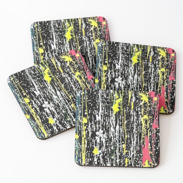 Item preview, Abstract Paint Splatter on Black designed and sold by calibrit.