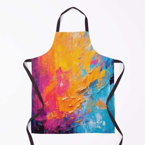 Item preview, Rainbow colors cheerful tones artistic sense texture impasto brush strokes abstract decorative painting 18 designed and sold by UnaWu533.