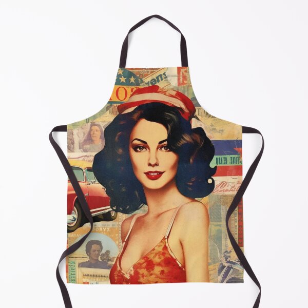 Item preview, America Beauty Retro Vintage Patchwork Collage Pattern of Americana designed and sold by BrandonArtWorld.