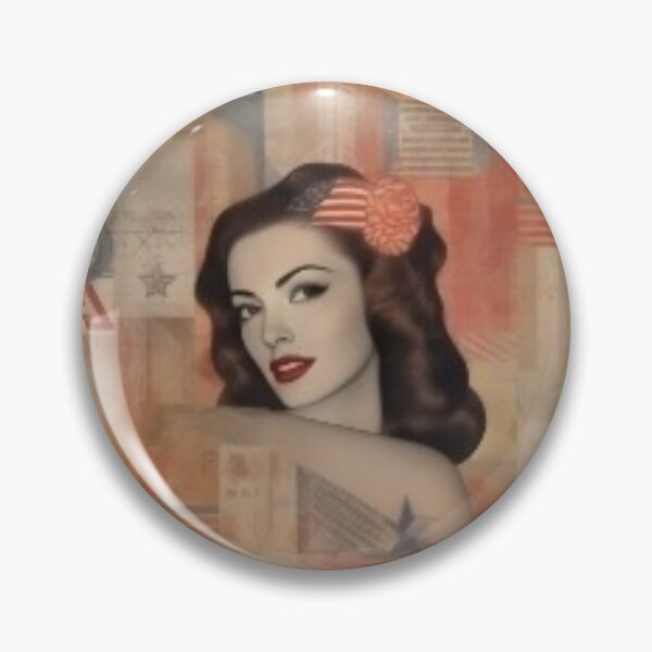 Item preview, America Beauty Retro Vintage Patchwork Collage Pattern of Americana designed and sold by BrandonArtWorld.