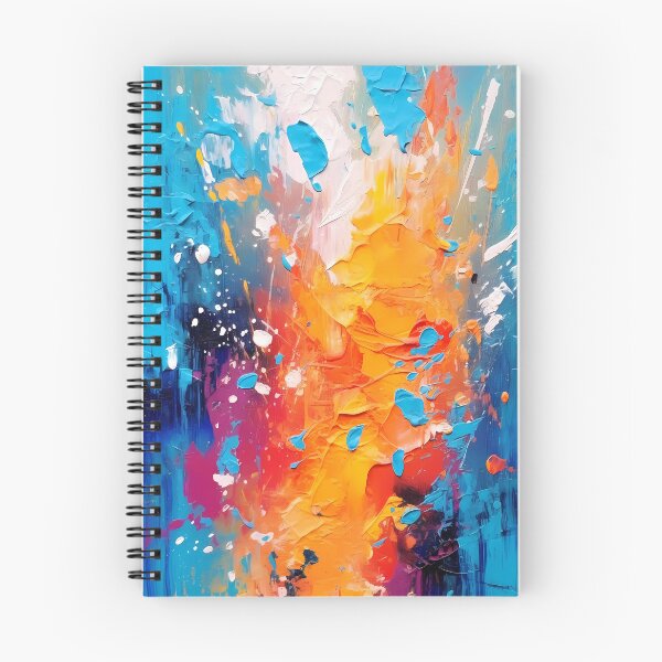 Item preview, Rainbow colors cheerful tones artistic sense texture impasto brush strokes abstract decorative painting 19 designed and sold by UnaWu533.