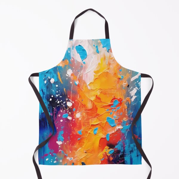 Item preview, Rainbow colors cheerful tones artistic sense texture impasto brush strokes abstract decorative painting 19 designed and sold by UnaWu533.