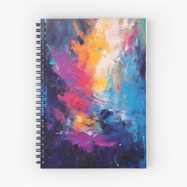 Item preview, Rainbow colors cheerful tones artistic sense texture impasto brush strokes abstract decorative painting 20 designed and sold by UnaWu533.