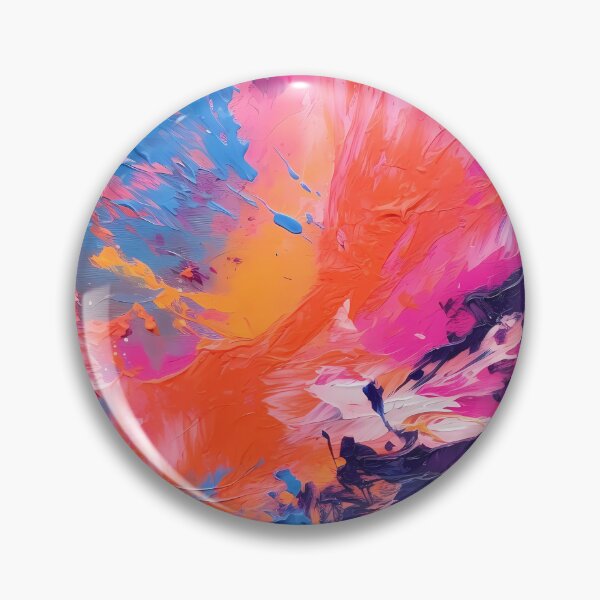 Item preview, Rainbow colors cheerful tones artistic sense texture impasto brush strokes abstract decorative painting 21 designed and sold by UnaWu533.