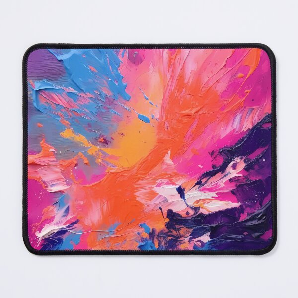 Item preview, Rainbow colors cheerful tones artistic sense texture impasto brush strokes abstract decorative painting 21 designed and sold by UnaWu533.