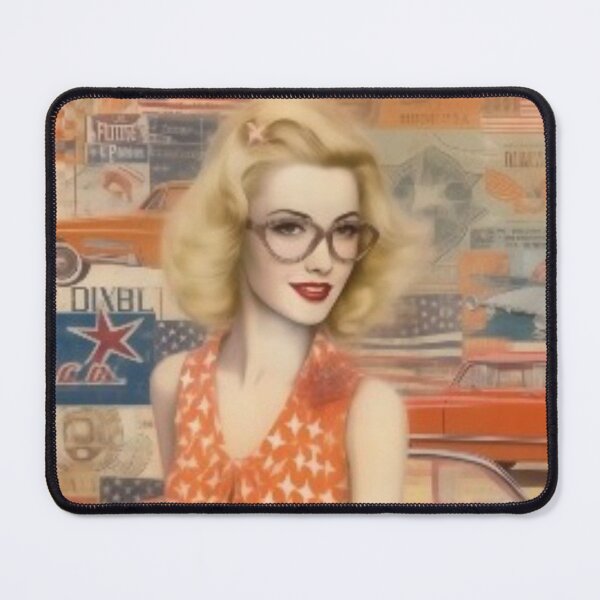 Item preview, America Beauty Retro Vintage Patchwork Collage Pattern of Americana designed and sold by BrandonArtWorld.
