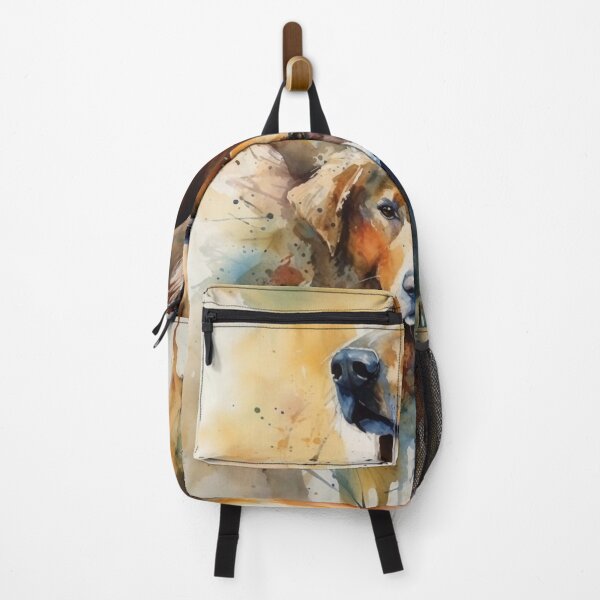 Item preview, Listing Title: Captivating Canine Companions: Realistic Watercolor-Style Illustration in Warm White and Amber Palette, Artistic Bond of Dogs, Inspired by Nabis and Wildlife Muralism designed and sold by stateofhuman.