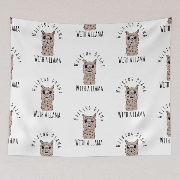 Item preview, Walking Drama with a llama  designed and sold by Life's eye Art and photography.
