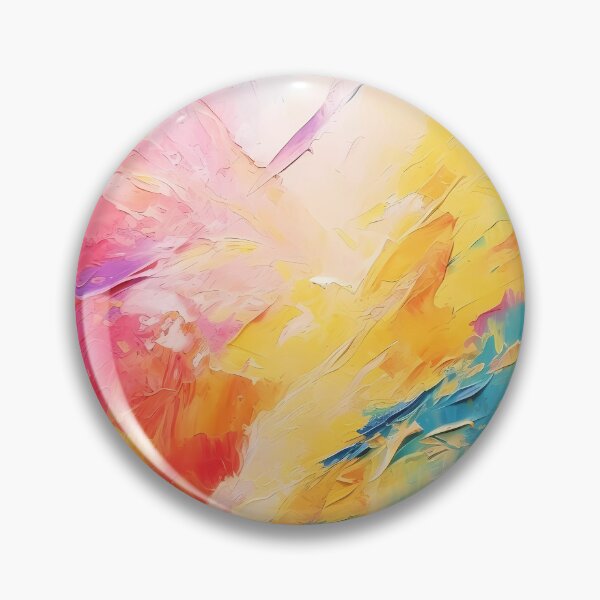 Item preview, Rainbow colors cheerful tones artistic sense texture impasto brush strokes abstract decorative painting 23 designed and sold by UnaWu533.