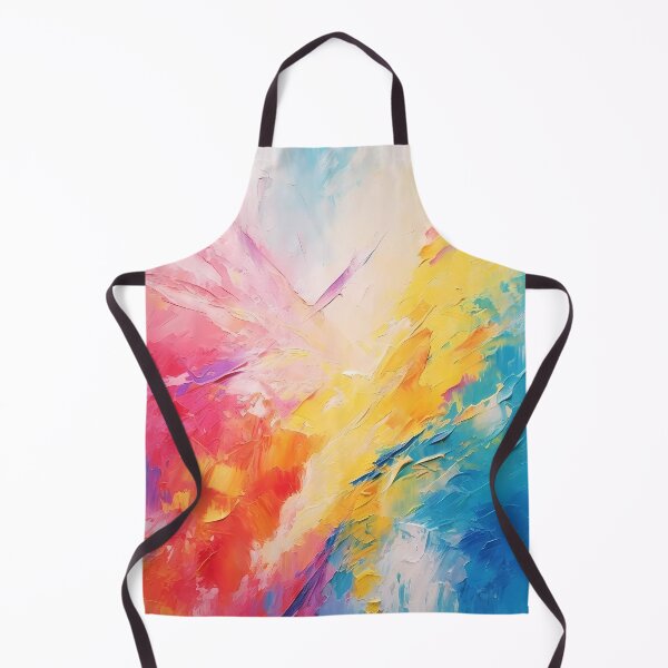 Item preview, Rainbow colors cheerful tones artistic sense texture impasto brush strokes abstract decorative painting 23 designed and sold by UnaWu533.
