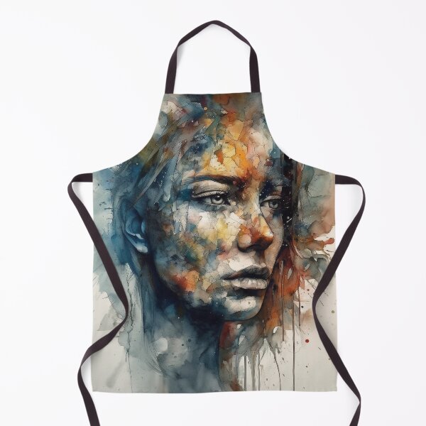 Item preview, Mesmerizing Sci-Fi Inspired Portrait: Hyper-Realistic Woman in Dramatic Backlit Setting, Ildiko Neer's Style with Teal and Amber Palette, High-Resolution Artwork for Vertical Display designed and sold by stateofhuman.