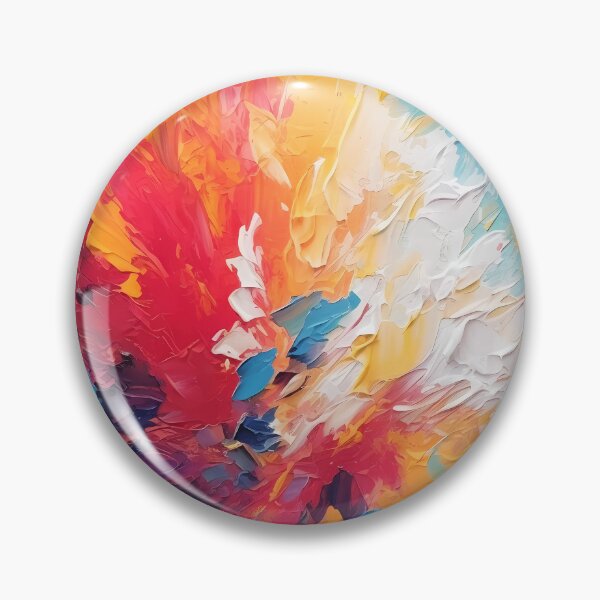 Item preview, Rainbow colors cheerful tones artistic sense texture impasto brush strokes abstract decorative painting 27 designed and sold by UnaWu533.