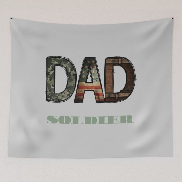 Item preview, Dad Soldier - Gift for Dad Father's Day 2023 designed and sold by BababuuuPrint.