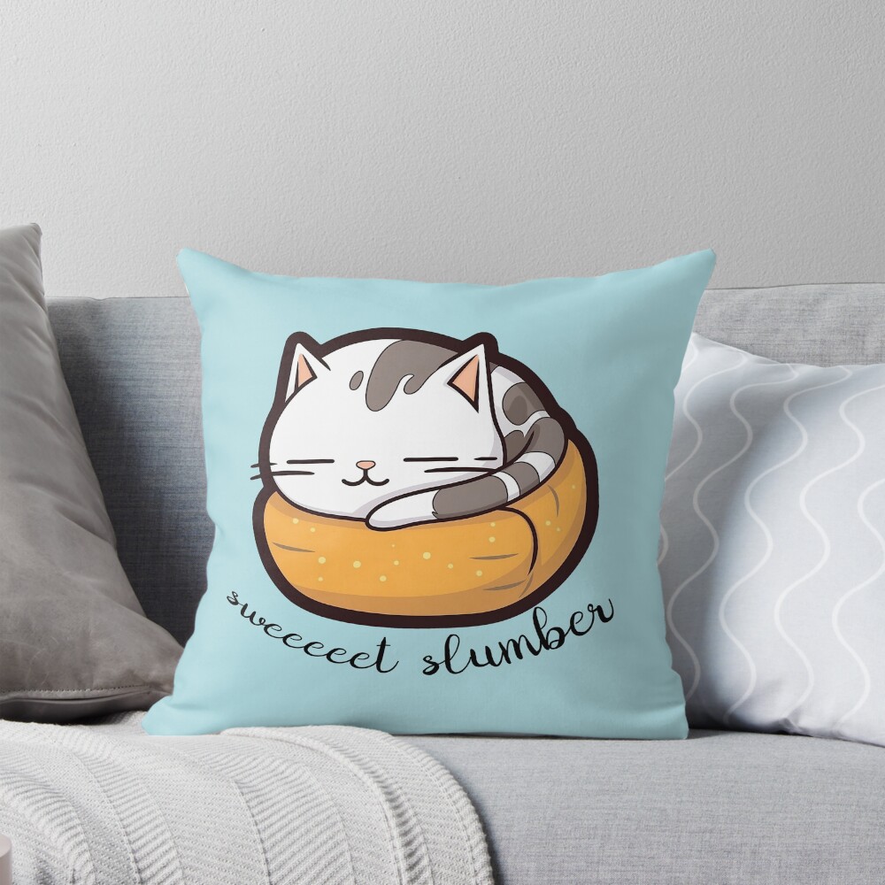 Item preview, Throw Pillow designed and sold by CatopiaART.