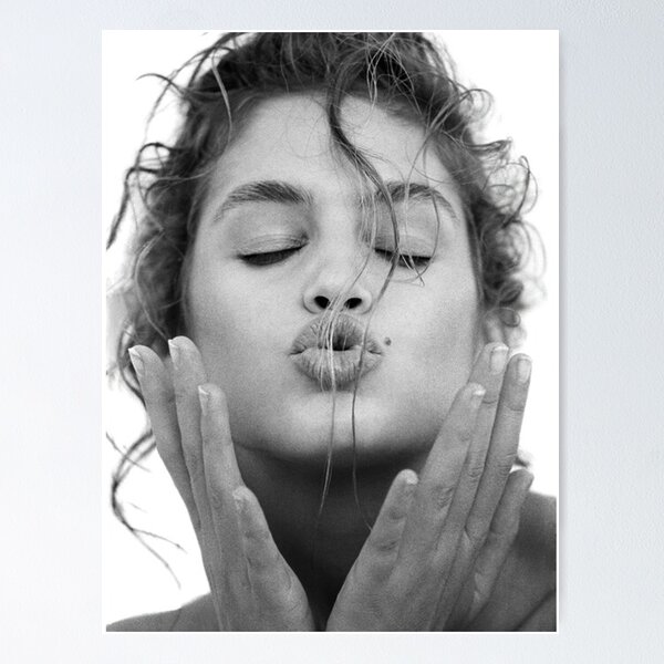 Item preview, Cindy Crawford, Kiss 1989 Poster designed and sold by JulieRicardo.