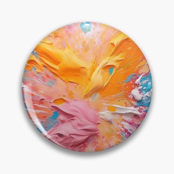 Item preview, Rainbow colors cheerful tones artistic sense texture impasto brush strokes abstract decorative painting 28 designed and sold by UnaWu533.