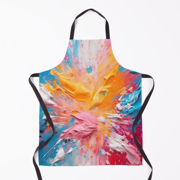 Item preview, Rainbow colors cheerful tones artistic sense texture impasto brush strokes abstract decorative painting 28 designed and sold by UnaWu533.