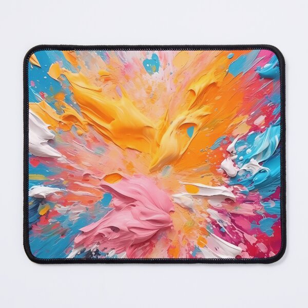 Item preview, Rainbow colors cheerful tones artistic sense texture impasto brush strokes abstract decorative painting 28 designed and sold by UnaWu533.