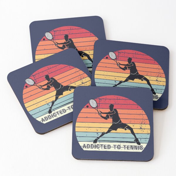 Item preview, Addicted to tennis retro sunset- tennisman forehand designed and sold by LV-creator.