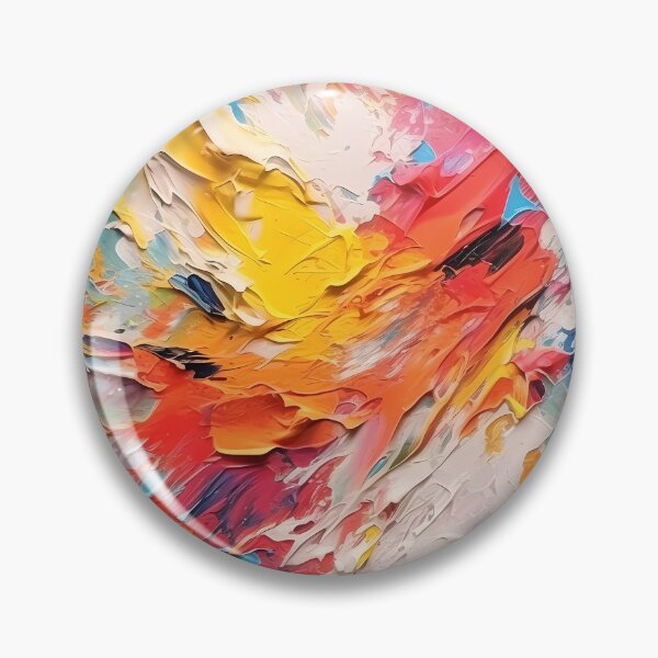Item preview, Rainbow colors cheerful tones artistic sense texture impasto brush strokes abstract decorative painting 29 designed and sold by UnaWu533.