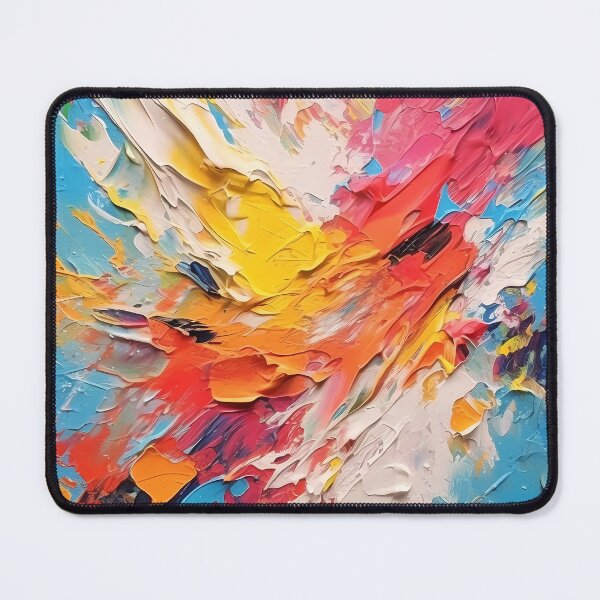 Item preview, Rainbow colors cheerful tones artistic sense texture impasto brush strokes abstract decorative painting 29 designed and sold by UnaWu533.