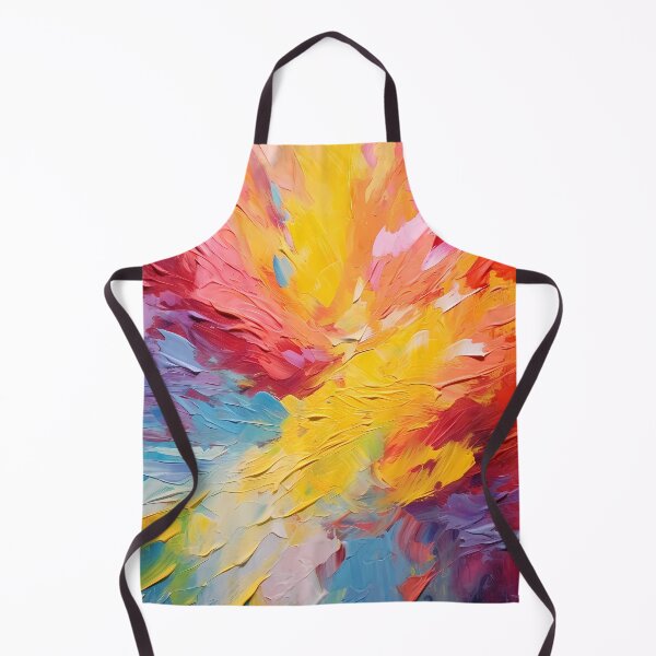 Item preview, Rainbow colors cheerful tones artistic sense texture impasto brush strokes abstract decorative painting 30 designed and sold by UnaWu533.