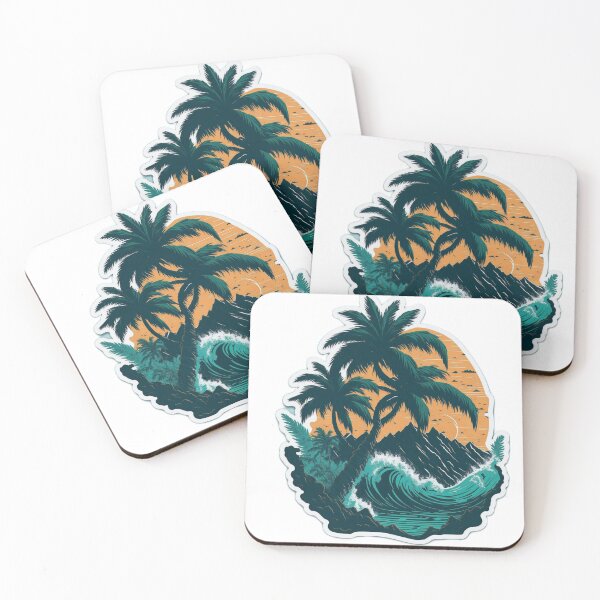 Item preview, Majestic Palm Tree: Green Color Sticker with Digital Painting Style designed and sold by RedArtG09.