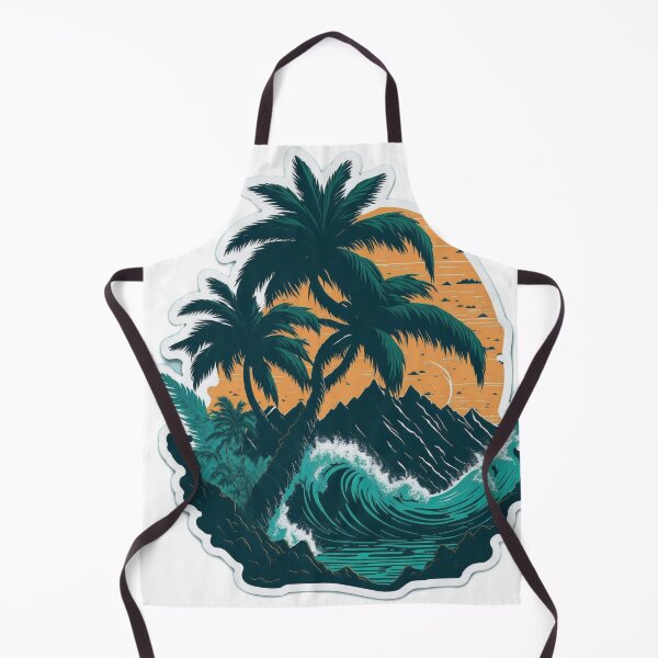 Item preview, Majestic Palm Tree: Green Color Sticker with Digital Painting Style designed and sold by RedArtG09.