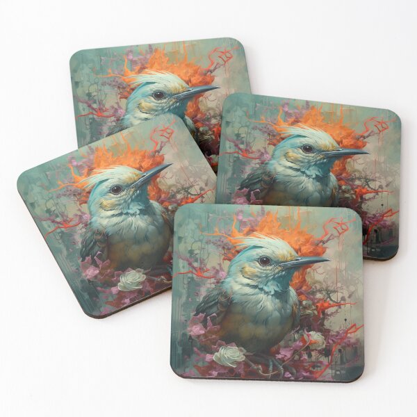 Item preview, pretty abstract art bird  designed and sold by Nitrousbug.