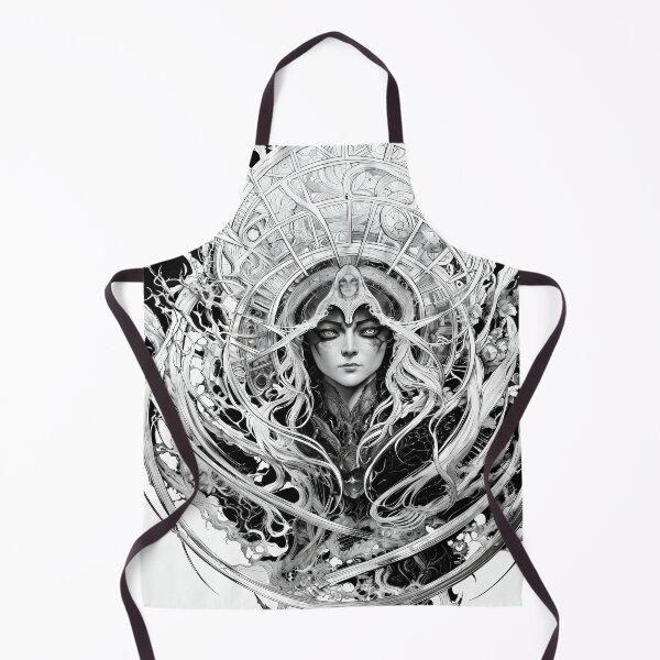 Item preview, Intricate Lineart Portrait of a Witch designed and sold by AIStudio137.