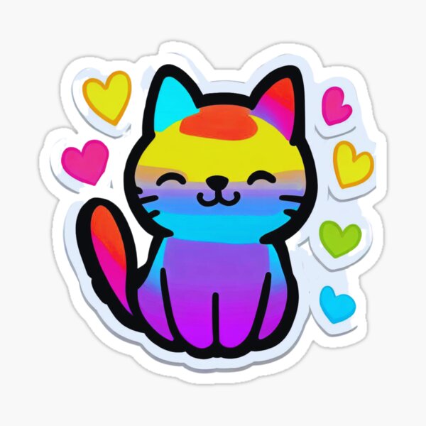 love my cat Sticker