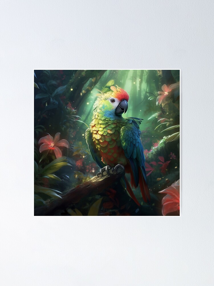 Parrot Bird Wildlife Wall Poster Paper Print - Quotes & Motivation,  Typography, Decorative, Pop Art, Humor posters in India - Buy art, film,  design, movie, music, nature and educational paintings/wallpapers at