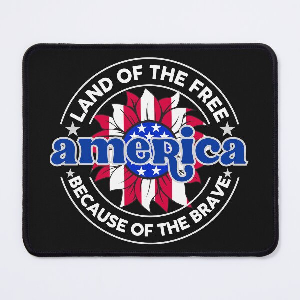 Item preview, Memorial Day,Land of the free because of the brave, Usa flag in the sun flower with America text designed and sold by Hussain Shirts.