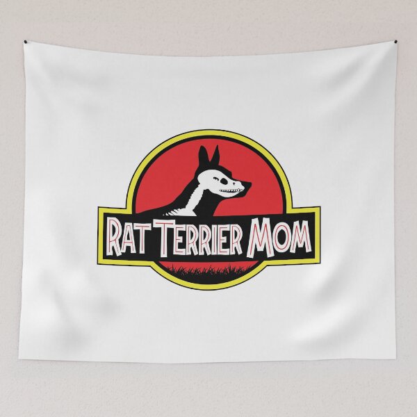 Item preview, (For Bright Background) Jurassic Rat Terrier Mom designed and sold by More Cute Dogs.