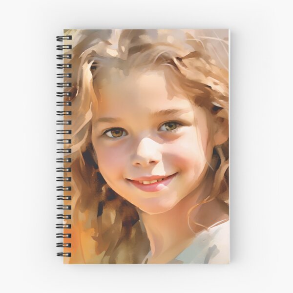 Item preview, watercolor type portrait of a little girl #3 designed and sold by AIArtShopPro.