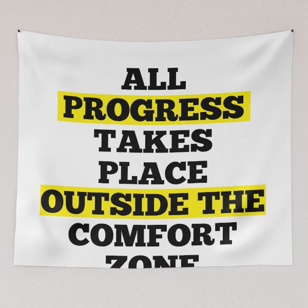 Item preview, All Progress Takes Place Outside The Comfort Zone | Gifts designed and sold by ritach11.