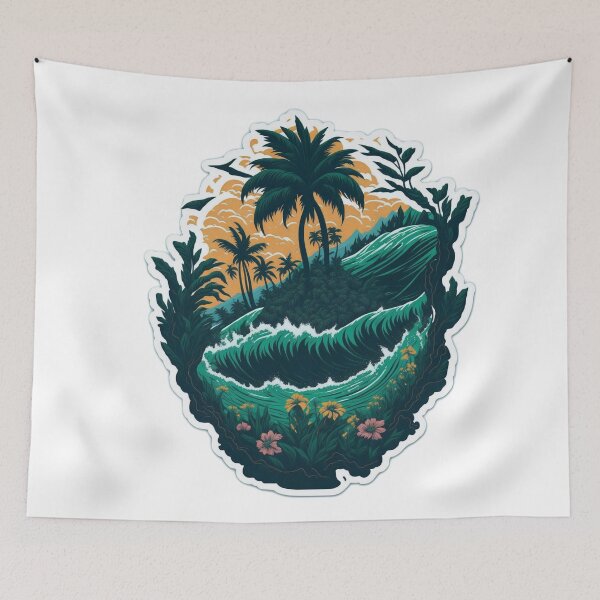 Item preview, Highly Detailed: Clean Vector Image of a Majestic Palm Tree designed and sold by RedArtG09.