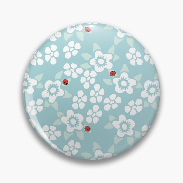 Item preview, Ladybug and Floral Seamless Repeat Surface Pattern designed and sold by MoePark.