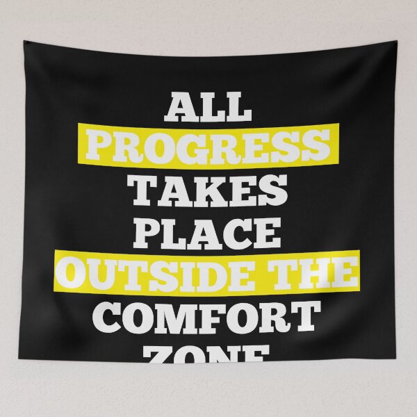 Item preview, All Progress Takes Place Outside The Comfort Zone | Gifts designed and sold by ritach11.