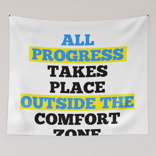 Item preview, All Progress Takes Place Outside The Comfort Zone | Gifts designed and sold by ritach11.
