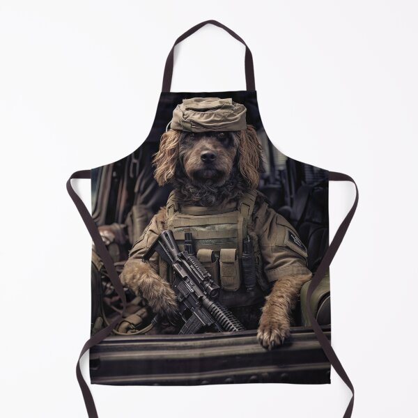 Item preview, Combat Canine - Unique Car-Riding Military Dog Illustration designed and sold by DoPrint.