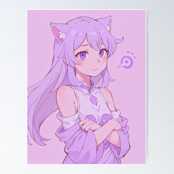 Item preview, Soft Pastel Girl in Captivating Anime Style designed and sold by Comethri.