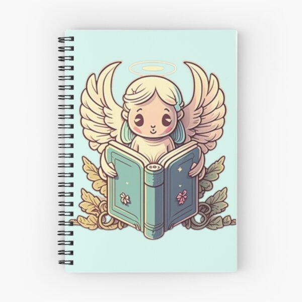 Item preview, A little angel reading a book designed and sold by No-No-Name.