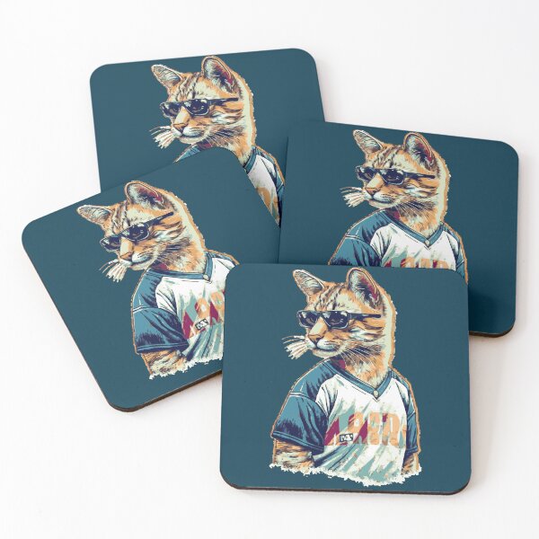 Artikelvorschau, Baseballkatze mit Sonnenbrille entworfen und verkauft von prntod.
