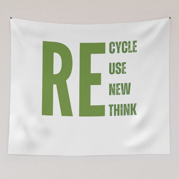 Item preview, Recycle reuse renew rethink designed and sold by Mirksaz-designs.