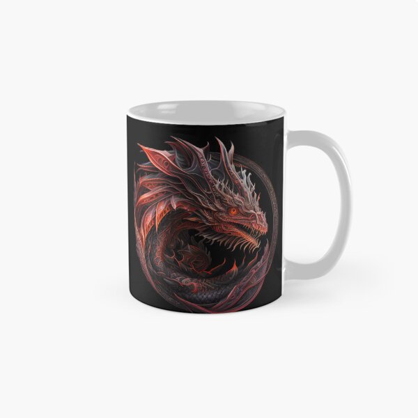 Artikelvorschau, Fantasy Red Medieval Dragon | Majestic, Mythology entworfen und verkauft von FantasySoul.